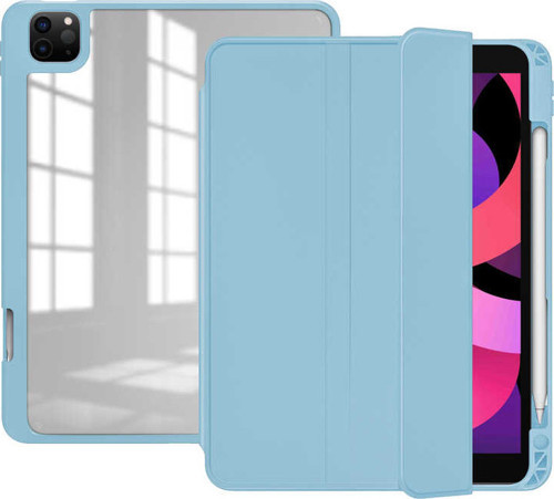 iPad Pro 12.9 Kılıf (2022 M2/2021/2020/2018) 6. 5. 4. 3. Nesil Uyumlu Nort Arkası Şeffaf Standlı Kılıf