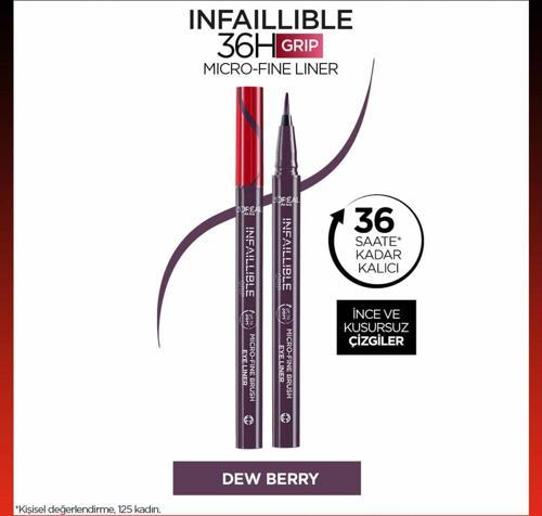 Infaillible 36H Grip Micro Fine Eyeliner 04 Dew Berry