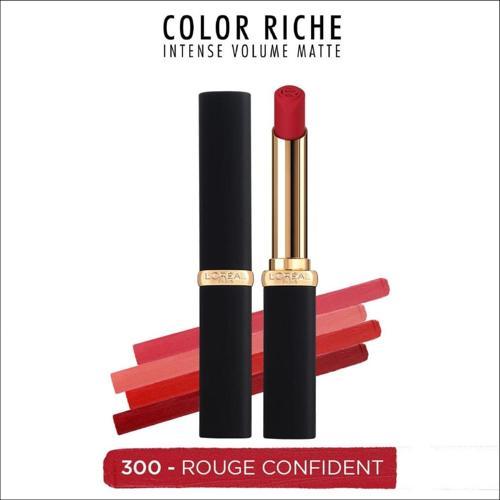Color Riche Colors of Worth Intense Volume Matte Ruj - 300 Rouge Confident