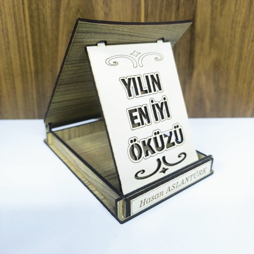 Kişiye Özel Yılın En İyi Öküzü Ahşap Plaket