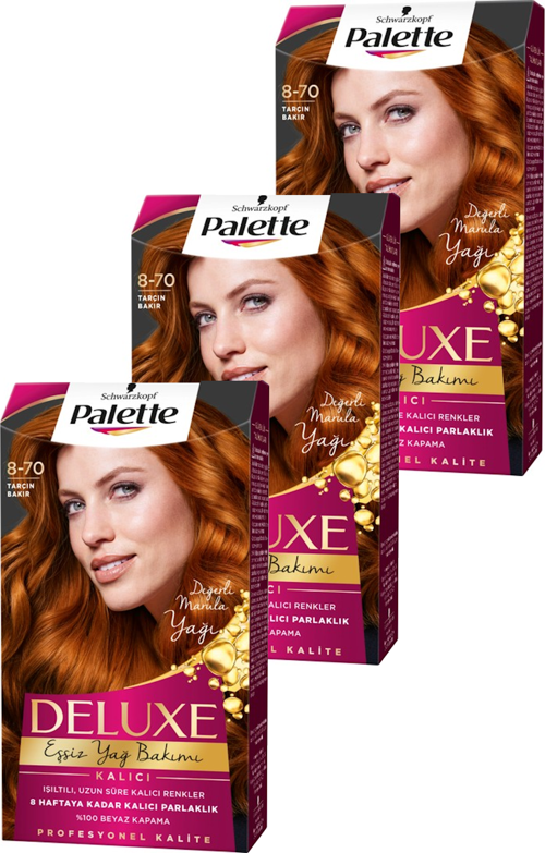 Deluxe Saç Boyası Tarçın Bakır 8-70 x 3 Adet