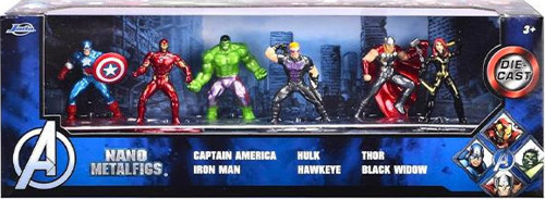 Jada Nano Metalfigs Marvel Avengers Diorama 6’lı Metal Figür Seti 4 cm 35006