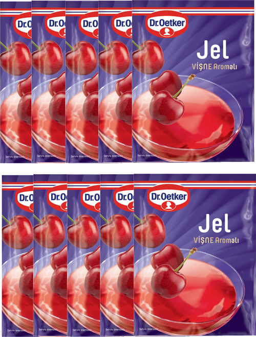 Jel Vişne Aromalı 100 gr x 10 Adet