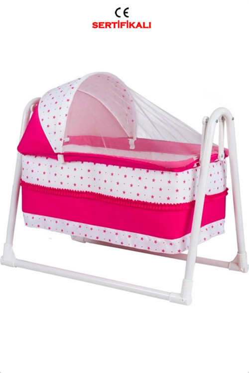 Polly Lüks Portatif Sallanır Sepet Beşik Hamak Beşik Pembe