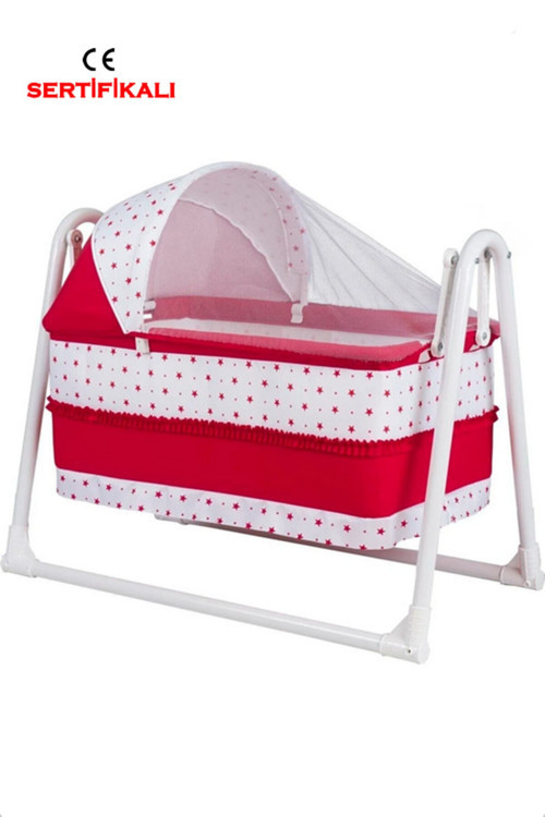 Lüx Sepet Beşik Portatif Bebek Beşiği Sallanır Beşik