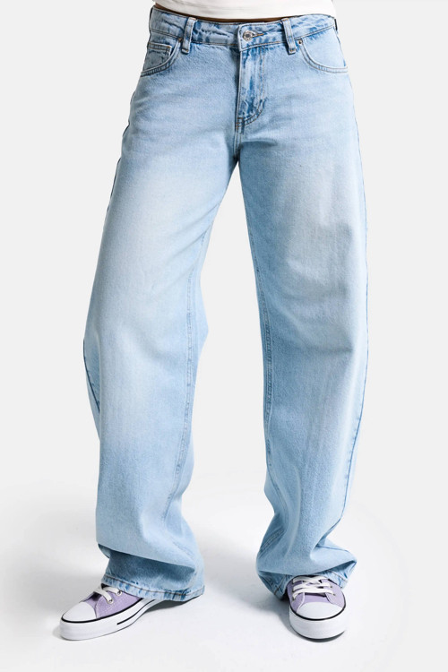 Kadın Ice 2s6-3 Barrel Mid Rise Fit Orta Bel Denim Jean