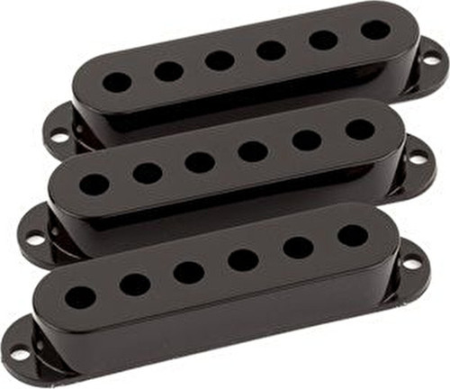 0991364000 Stratocaster Manyetik Kapağı Seti (3 Adet) - Siyah | Yedek Parça, Standart Stratocaster Uyumu