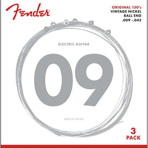0730150309 Original 150 Pure Nickel Elektro Gitar Teli 3'lü Paket (09-42) | Saf Nikel Sarım Yumuşak Çalım Hissi v