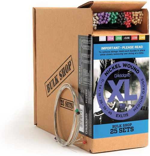 D'Addario EXL115-B25 XL Nickel Serisi Elektro Gitar Tel Seti (11-49 - Nickel Wound)