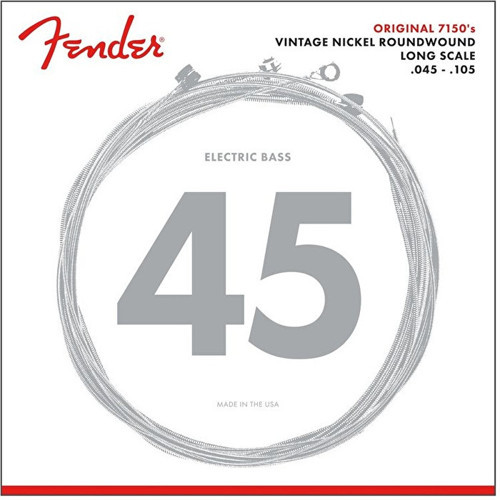 0737150406 Original 7150 Pure Nickel Bas Gitar Teli (45-105) | Saf Nikel Sarım Yuvarlak Çekirdek ve Pürüzsüz Vint