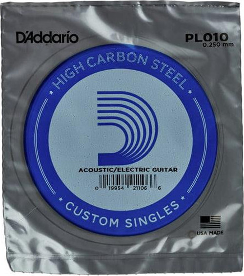 PL010 Elektro & Akustik Tek Tel | 0.010 İnç - Çelik
