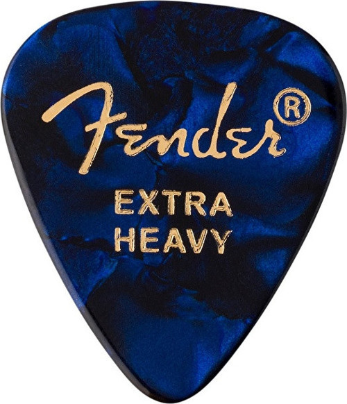 1980351602 Premium Celluloid Blue Moto Extra Heavy Gitar Penası (12'li) | Ekstra Sert Kalınlık Maksimum Güç ve Hı