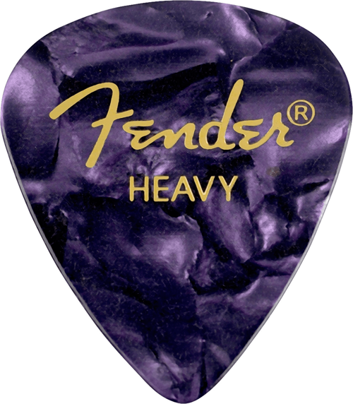 1980351976 Premium Celluloid 351 Shape Heavy Gitar Penası (Purple Moto) | Mor İnci Desen 351 Formu ile Her Tarza