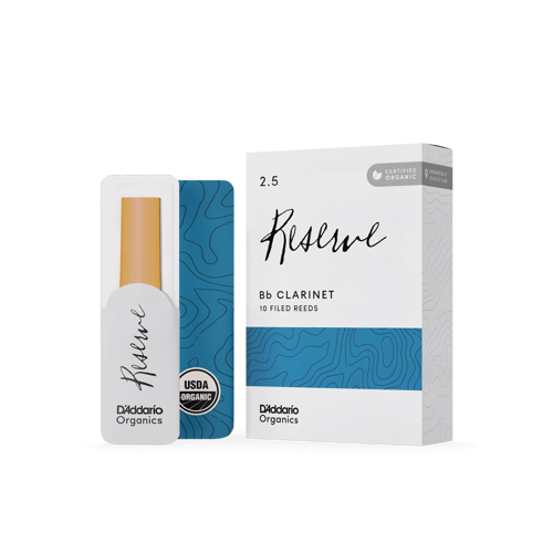 ODCR1025 Organic Reserve Bb Klarnet Kamışı No: 2.5 (Orta Seviye/Eğitim) - 10'lu Paket | Organik Üretim, Geleneksel