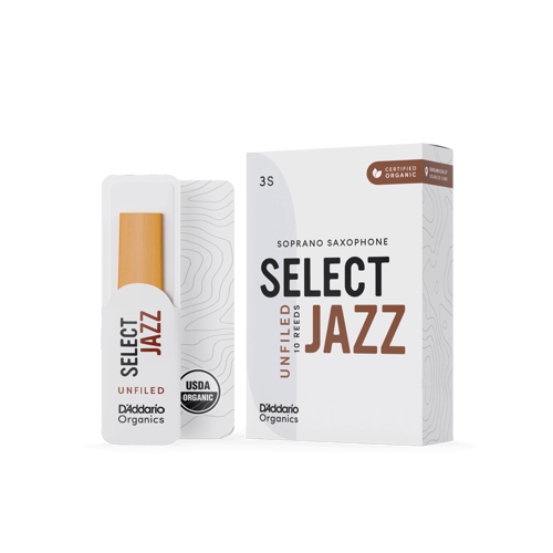 ORRS10SSX3S Organic Select Jazz Unfiled Soprano Saksafon Kamışı No: 3 Soft (Profesyonel/Caz) - 10'lu Paket | Organi