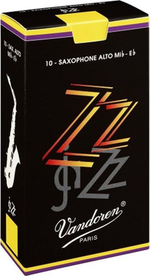 SR413 ZZ Jazz Alto Saksafon Kamışı No: 3.0 (Profesyonel/Caz) - 10'lu Kutu | Esnek Üfleme Tepkisi, Tutarlı Malze