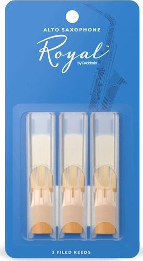 RJB0320 Royal Alto Saksafon Kamışı No: 2.0 (Eğitim/Hobi) - 3'lü Paket | Fransız Kesim (Filed), Esnek Tepki ve Eğiti