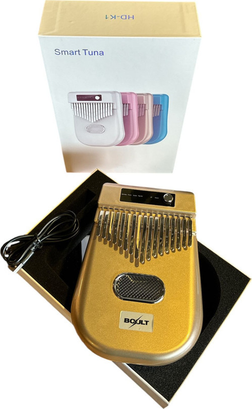 E177-G Gold Elektronik Kalimba | Dijital Ses Seçenekleri Şık Altın Rengi Modern Başparmak Piyanosu
