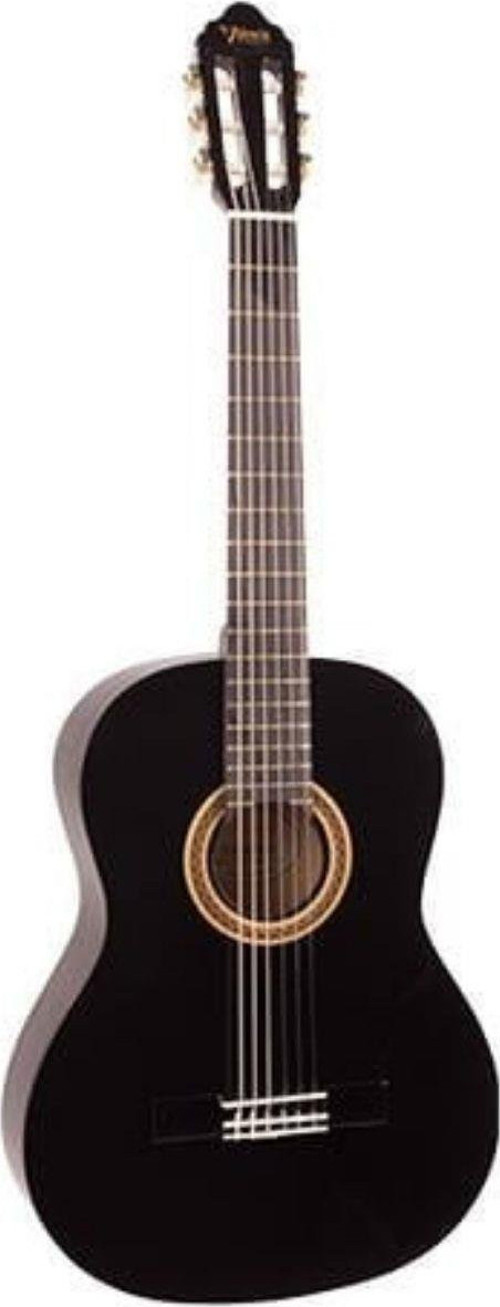 VC104TBK Klasik Gitar 4/4 (Siyah) | Sap Çelikli - Klasik Siyah - Başlangıç