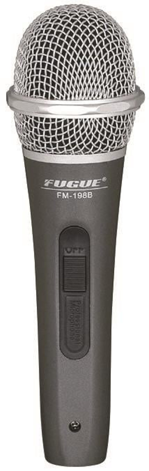 FM-198B Dinamik Kablolu Mikrofon - Gümüş Başlıklı (Başlangıç/Orta Seviye) | Tek Yönlü (Unidirectional) Kardioid Ya