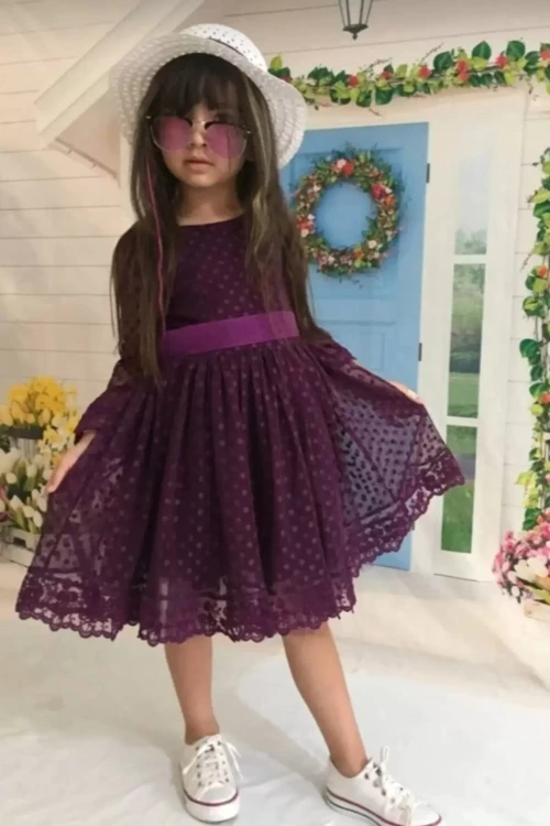 Kız Çocuk Parti Kıyafeti Dogum Günü ve Gösteri Kostümü Elbisesi 2/13 Yaş