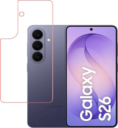 Samsung Galaxy S26 ile Uyumlu ŞEFFAF Arka Esnek Nano Koruyucu