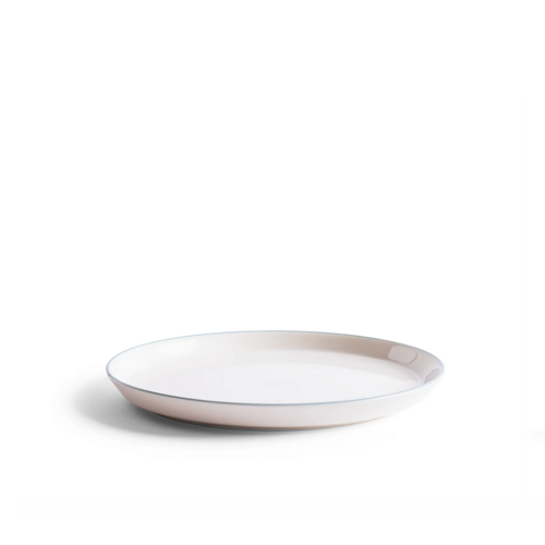 Roman 4 Parça Beyaz-Mavi Küçük Tabak