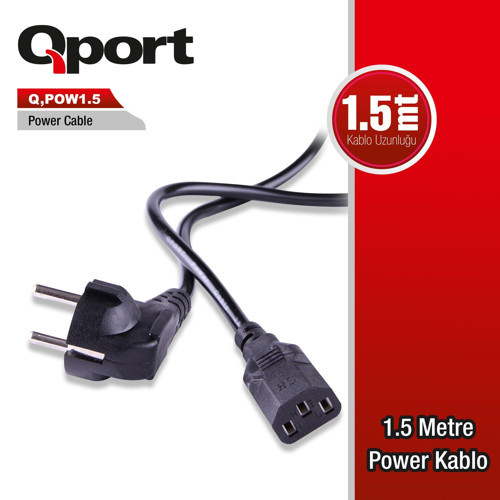Q-POW1.5 1.5M PC POWER KABLOSU