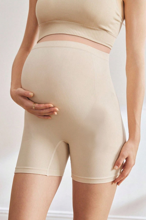Carano Model Rahat Kumaş Bel Toparlayıcı Hamile Şort Ten Renk