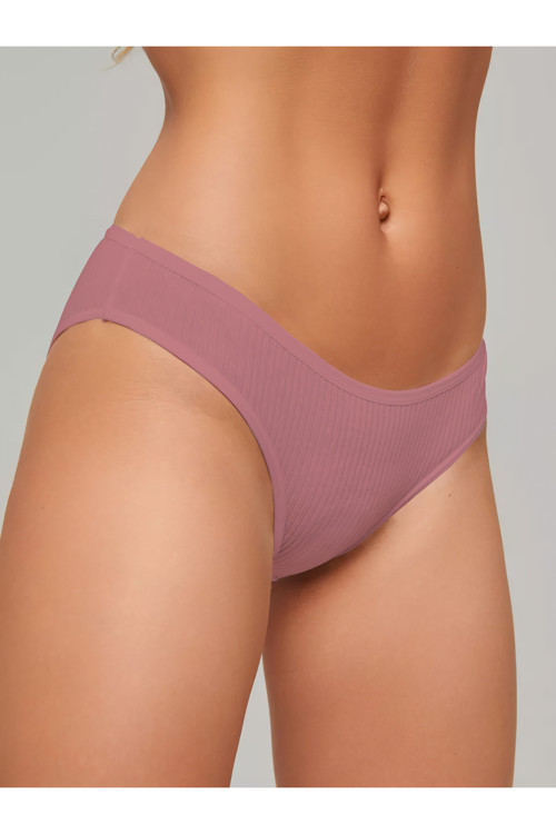 Taranto Model Yumaşak Kumaşlı Fitilli Slip Külot Pastel Pembe Renk