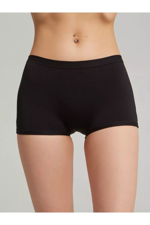 Moncorno Model Cool & Comfort Toparlayıcı İz Yapmayan Seamless Örme Boxer Siyah Renk