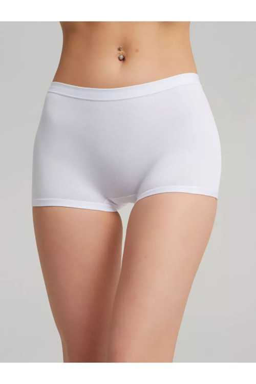 Moncorno Model Cool & Comfort Toparlayıcı İz Yapmayan Seamless Örme Boxer Beyaz Renk
