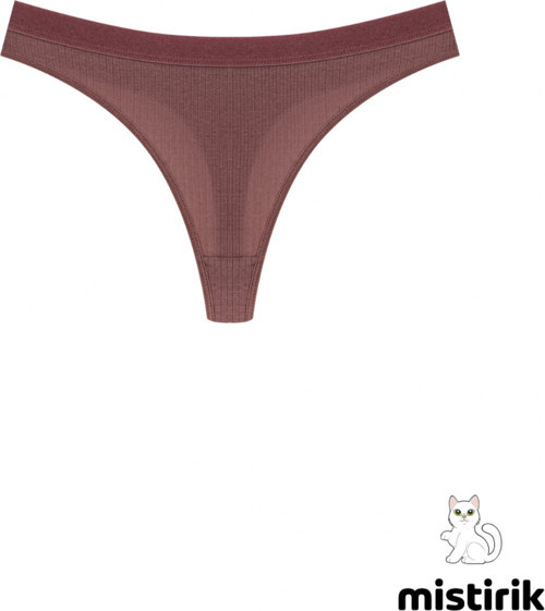 Paulo Model Fitilli Tanga Slip Iz Belli Etmez Külot Mürdüm Renk