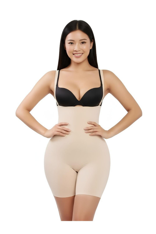 Pagliye Model Lazer Kesim İz Yapmayan Askılı Şort Toparlayıcı Korse Ten Renk