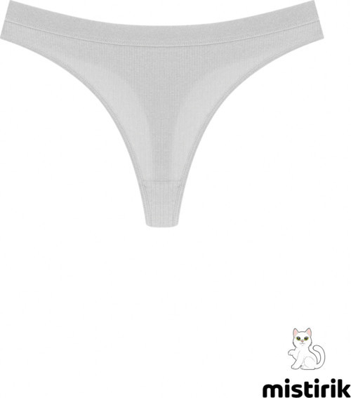 Paulo Model Fitilli Tanga Slip Iz Belli Etmez Külot Gri Renk