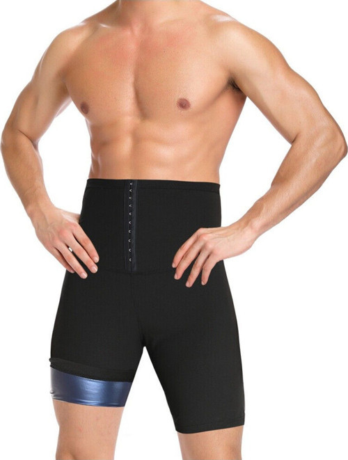 Sauna-Şort Erkek Tüm Vücut Etkili Sauna Spor Korse Şort Termal