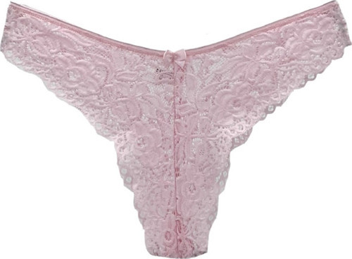 Tasali Model Dantelli Brazilian Spor Külot Yumuşak Desenli Külot Açık Pembe Renk