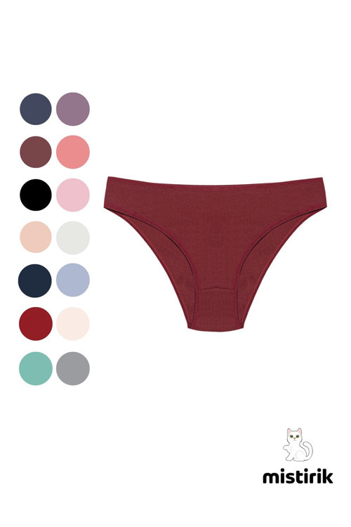 Taranto Model Fitilli Esnek Spor Külot Bordo Renk