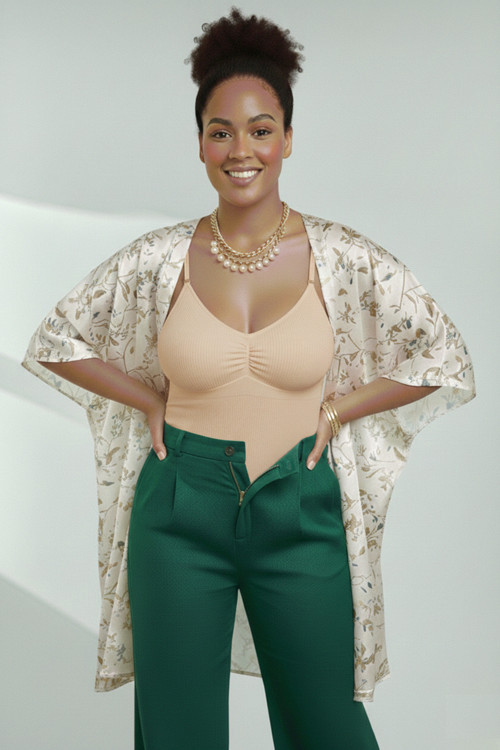 Mamey Model Çıtçıtlı Toparlayıcı Body Sıkılaştırıcı Body Seamless Model Örme Kumaş Ten Renk12