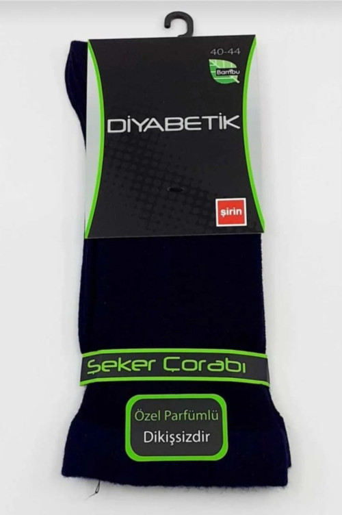 8100 ERKEK BAMBU ASORTİ DİKİŞSİZ DİYABETİK ŞEKER ÇORAP 12 ADET