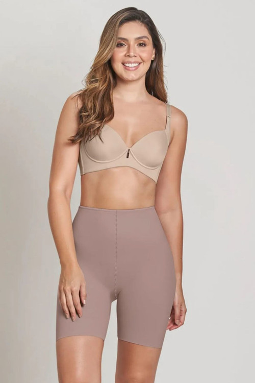 Anoky Model Dikişsiz Toparlayıcı Ve Sıkılaştırıcı Lazer Kesim Kısa Spor Şort Gül Kurusu Renk