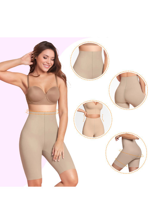 Anoky Model Dikişsiz Basen Ve İç Bacak Toparlayıcı Spor Şort Ten Renk
