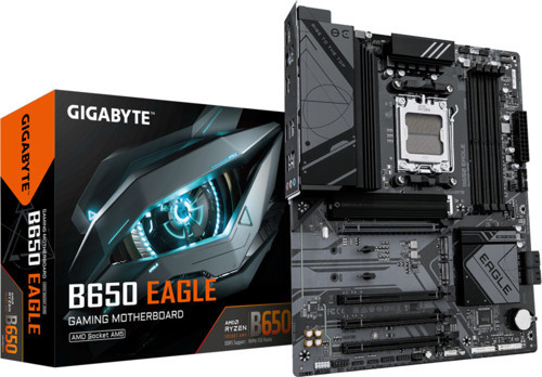 B650 EAGLE, Rev.1.0, 4xDDR5, 3xM.2, DP, HDMI, Type-C, AM5 Soket GAMING Anakart