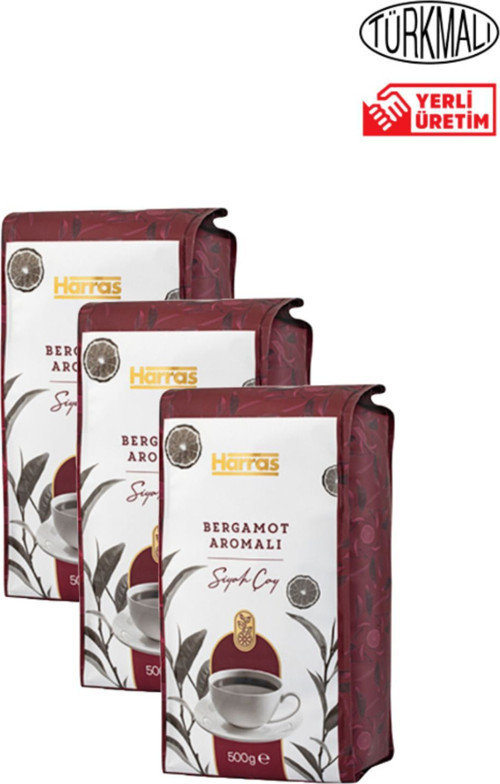 Bergamot Aramalı Siyah Çay 500grx3 Paket