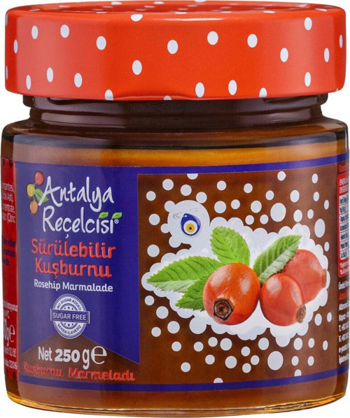 KUŞBURNU MARMELADI ŞEKER İLAVESİZ 250 GR