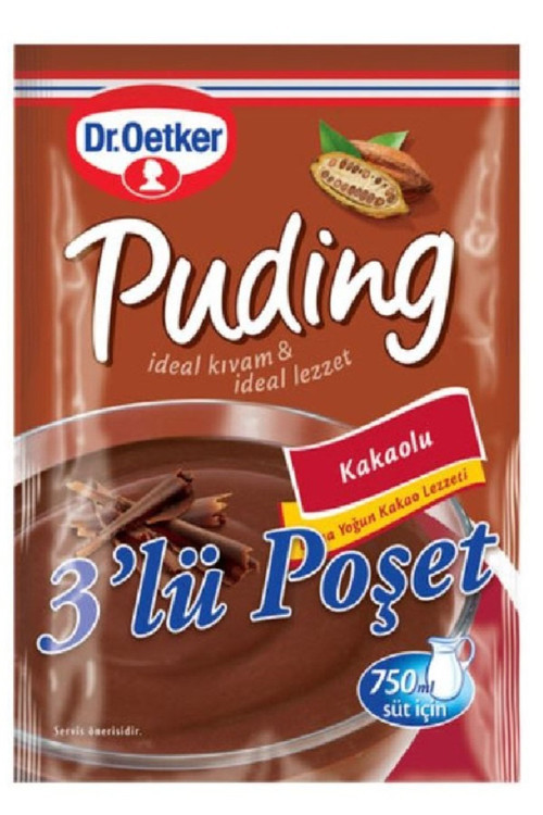 Puding Kakaolu 3'lü Poşet 441 gr