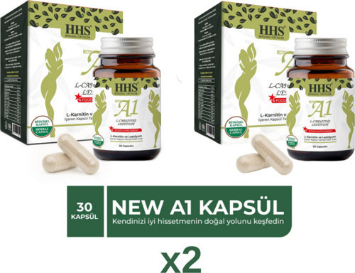 NEW A1 L-Carntine Lepdium 30 Kapsül (Şişe) x2 Adet