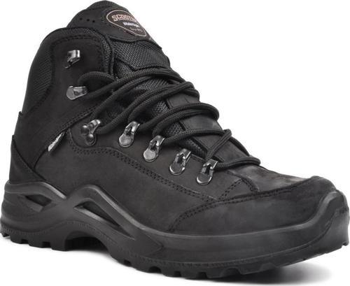 1219 SİYAH HAKİKİ DERİ SU GEÇİRMEZ WATERPROOF OUTDOOR BOT