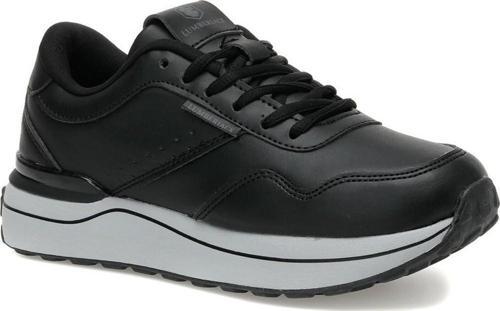 CANDLE PU SİYAH DOLGU TABAN COMFORT CASUAL SPOR AYAKKABISI