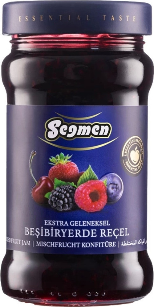 Beşibiryerde Karışık Meyveler Reçeli Kavanoz 380g
